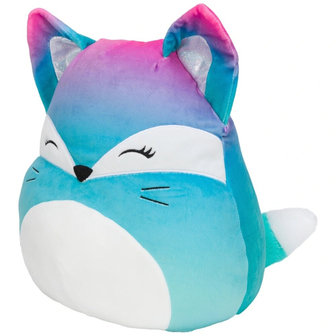 Vickie the Pink & Blue Fox - 12 inch Squishmallow
