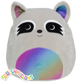 Max the Rainbow Racoon - 12 inch Squishmallow (Incl. Adoptiecertificaat)