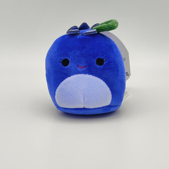 Bluby the Blueberry - 3,5 inch Clip On Squishmallow (Incl. Adoptiecertificaat)
