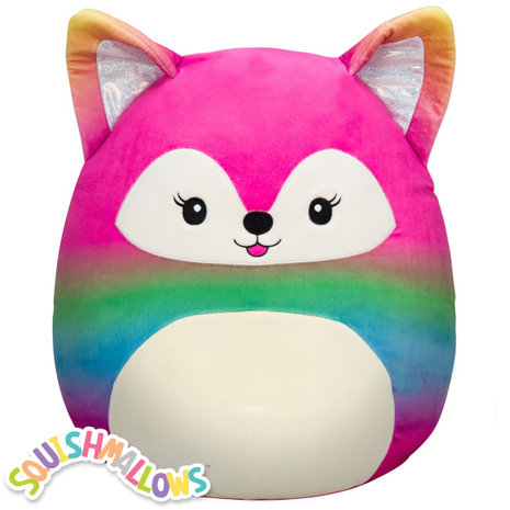 Xenia the Rainbow Fox - 16 inch Squishmallow (Incl. Adoptiecertificaat)