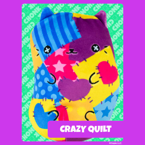 Cats Vs Pickles - Crazy Quilt / 6inch/15cm Chonks