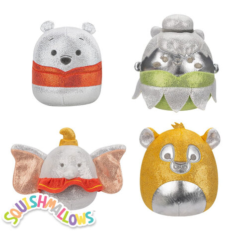 Disney 100th Anniversary 4Pack set2 - 5inch Squishmallow (Incl. Adoptiecertificaat) 