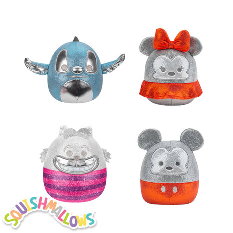 Disney 100th Anniversary 4Pack set1 - 5inch Squishmallow (Incl. Adoptiecertificaat) 