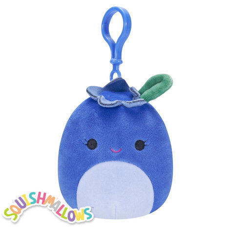 Bluby the Blueberry - 3,5 inch Clip On Squishmallow (Incl. Adoptiecertificaat)