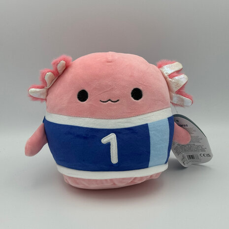 Archie the Axolotl with a jersey - 7.5 inch Squishmallow (Incl. Adoptiecertificaat)